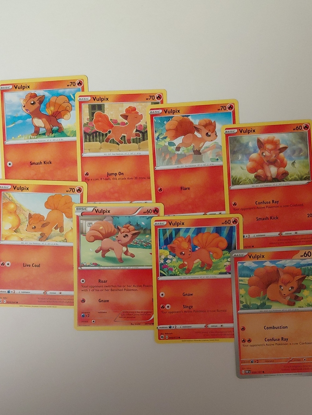 Vulpix Pokemon Card Lot - 8 Card Lot